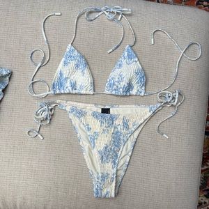 Triangl vinca indigo bikini set